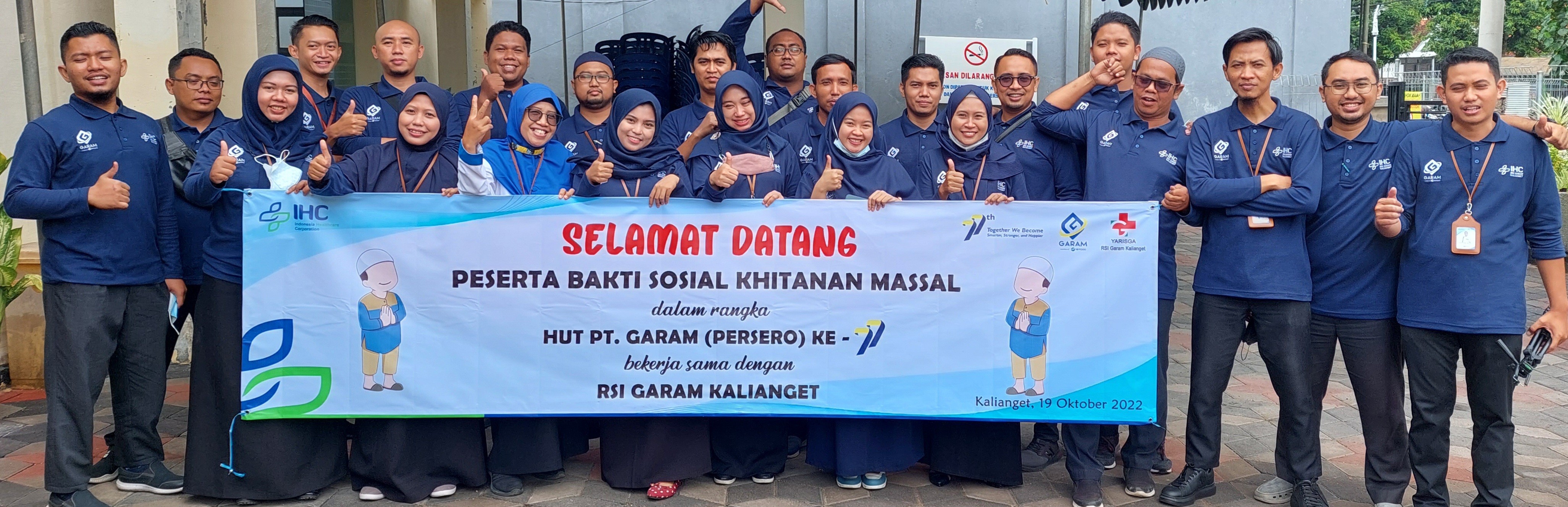 Baksos Khitan Massal PT Garam Bekerjasama dengan RSI Garam Kalianget Memperingati HUT PT GARAM KE 77