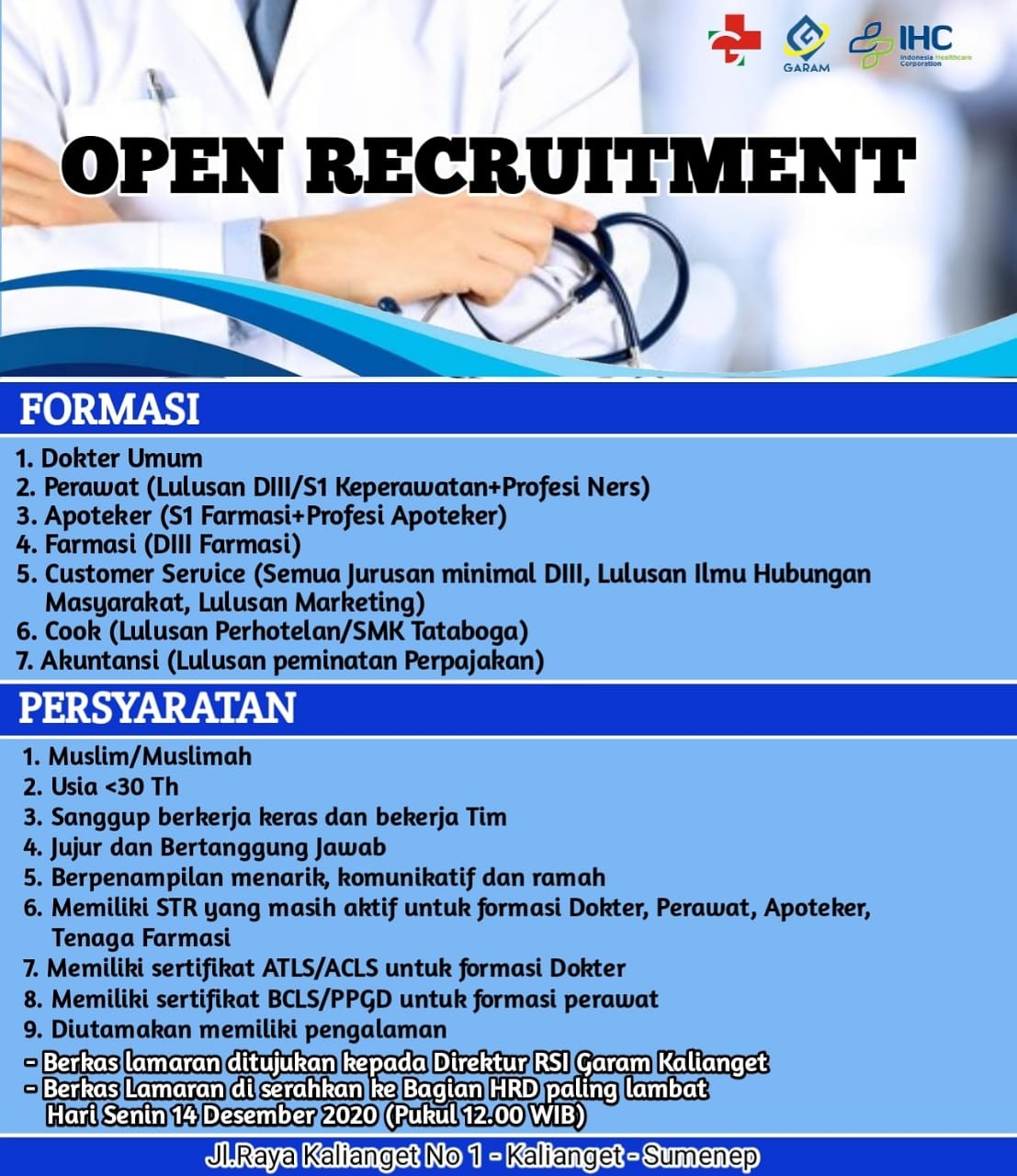 OPEN RECRUITMENT