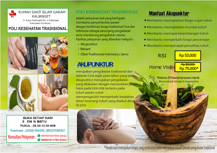 Telah Dibuka - Poli Kesehatan Tradisional