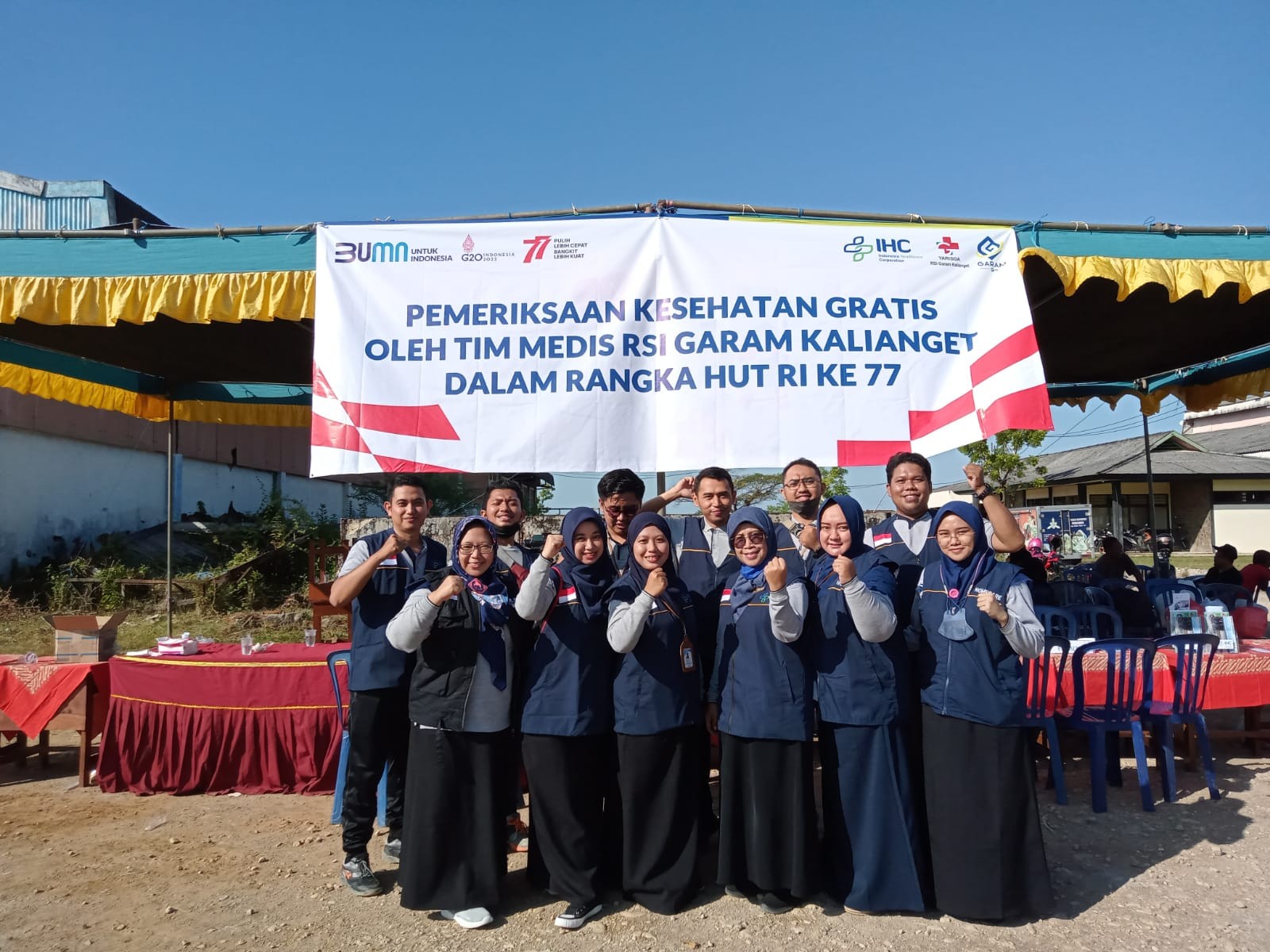SEMARAK HUT KEMERDEKAAN RI KE 77, RSI GARAM KALIANGET ADAKAN PEMERIKSAAN KESEHATAN GRATIS